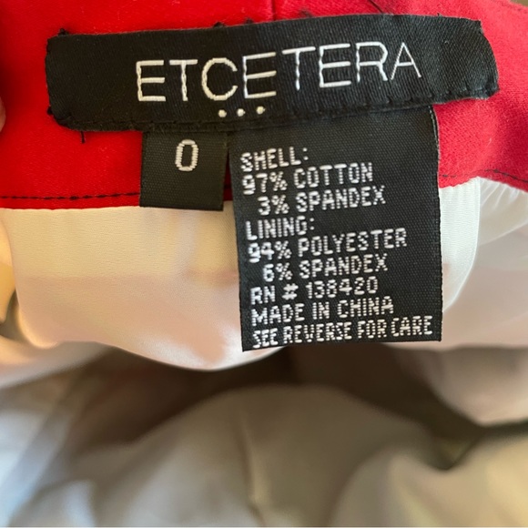 Etcetra silk geometric skirt size 0 - Picture 3 of 3